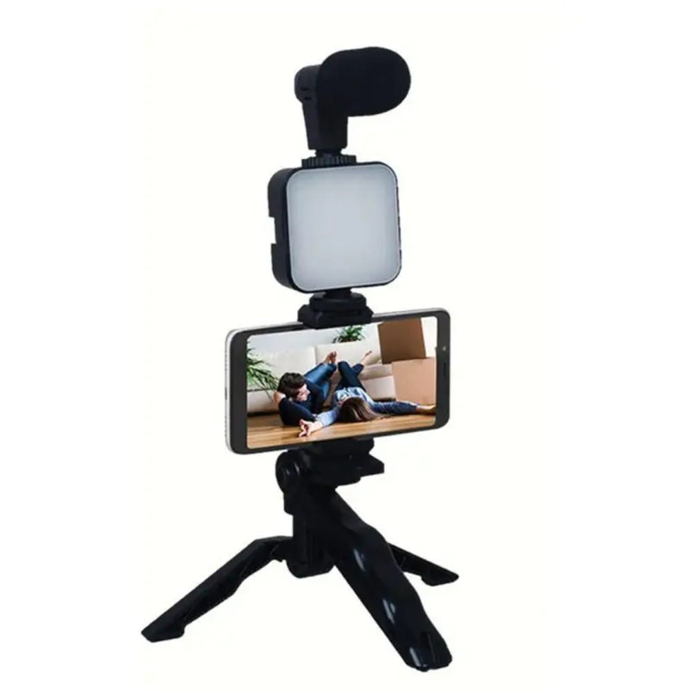 Diy Electronics Watch - Tripod telefon tutucu Mini mikrofon ile