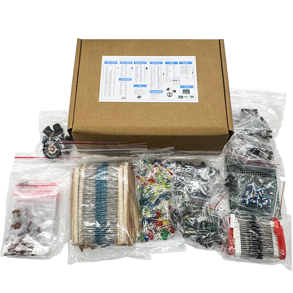 Diy Home Electronics Projects - 1900PCS Elektronik Bileşen Kiti Kondansatörler, Dirençler,