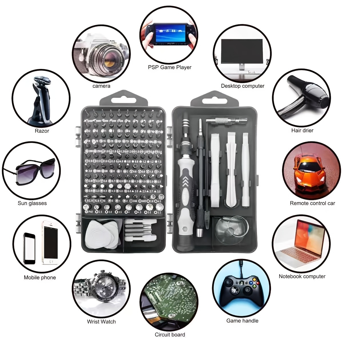 115in1 Tornavida Ucu Seti, Yük - Diy Home Electronics Projects incelemesi ve fiyatı