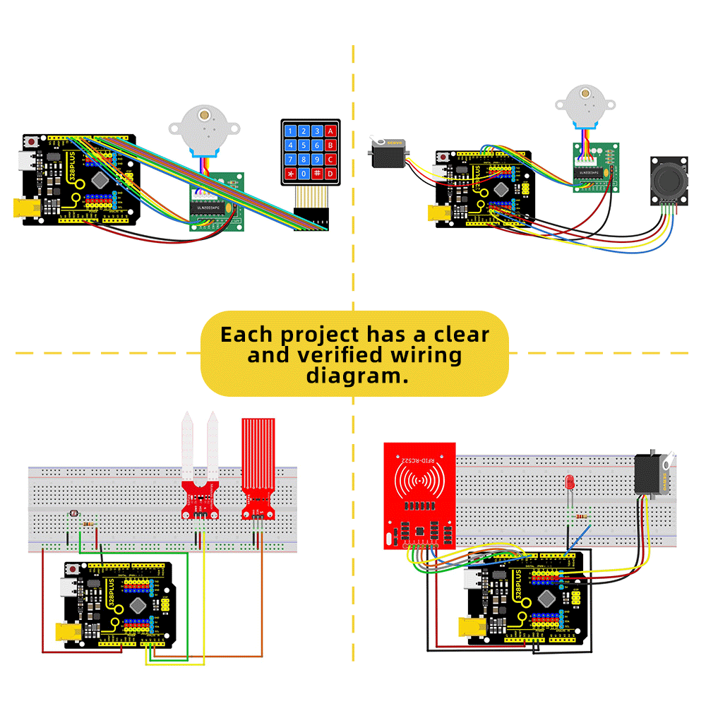 Keyestudio UNO R3 40Project Pr - Diy Electronics Online incelemesi ve fiyatı