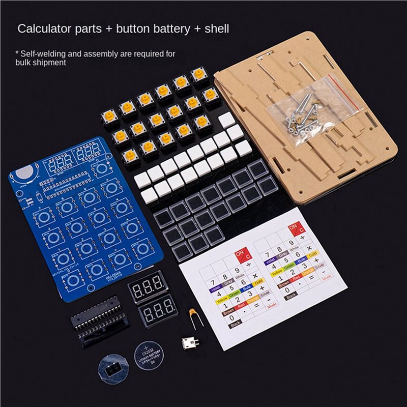 QWE-5X Hesap Makinesi DIY Kiti - Homemade Diy Electronics incelemesi ve fiyatı