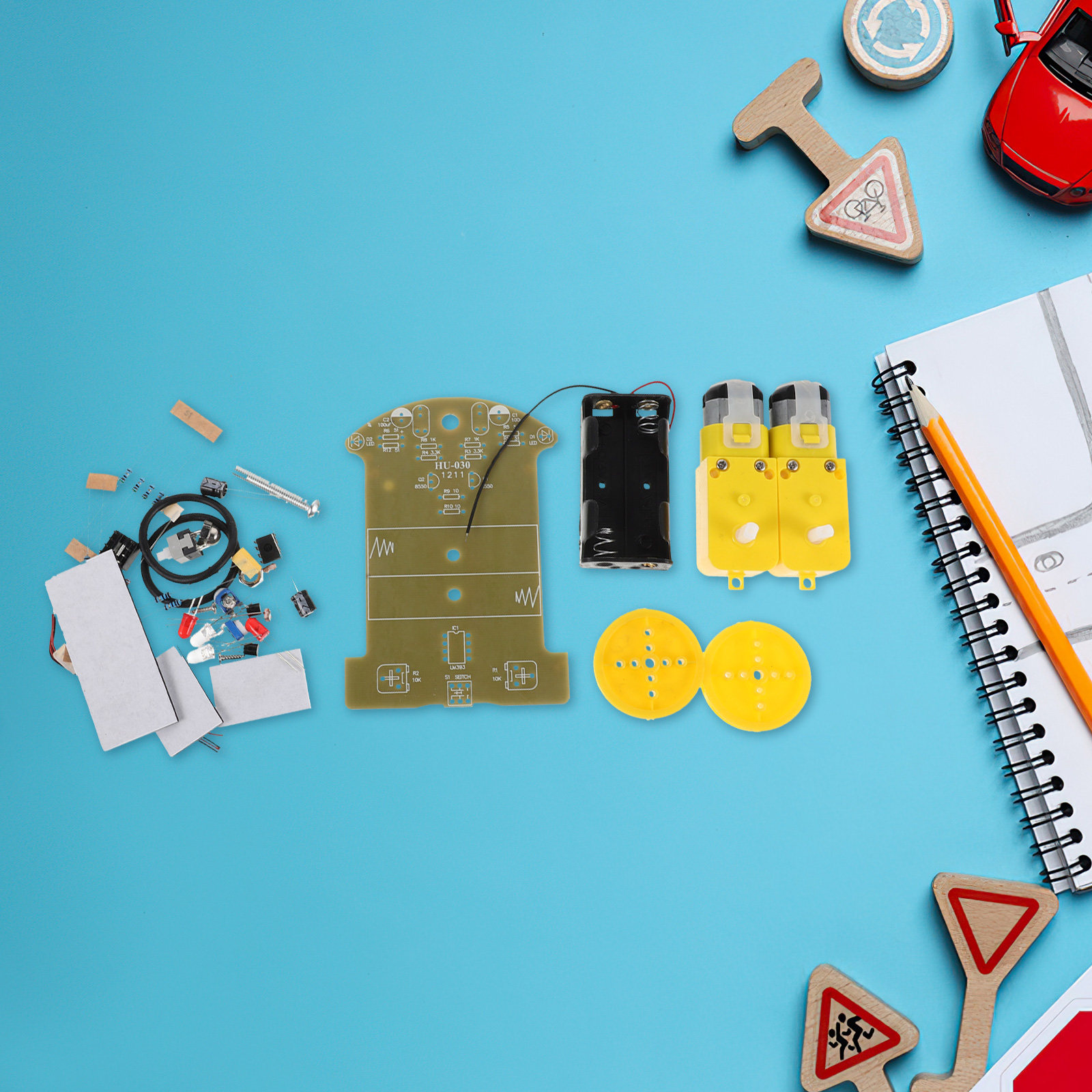 1 Set Robot Araba Kiti, Çizgi  - Diy Electronics Learning Kit incelemesi ve fiyatı