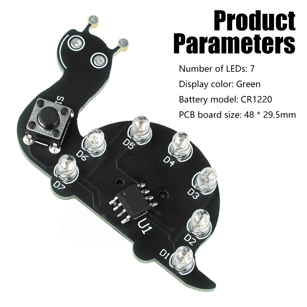 Salyangoz LED Akan Işık Lehiml - Diy Electronics Kits For Beginners incelemesi ve fiyatı