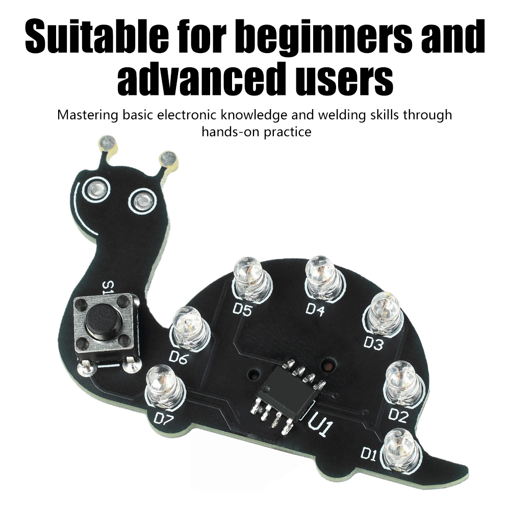 Salyangoz LED Akan Işık Lehiml - Diy Electronics Kits For Beginners incelemesi ve fiyatı
