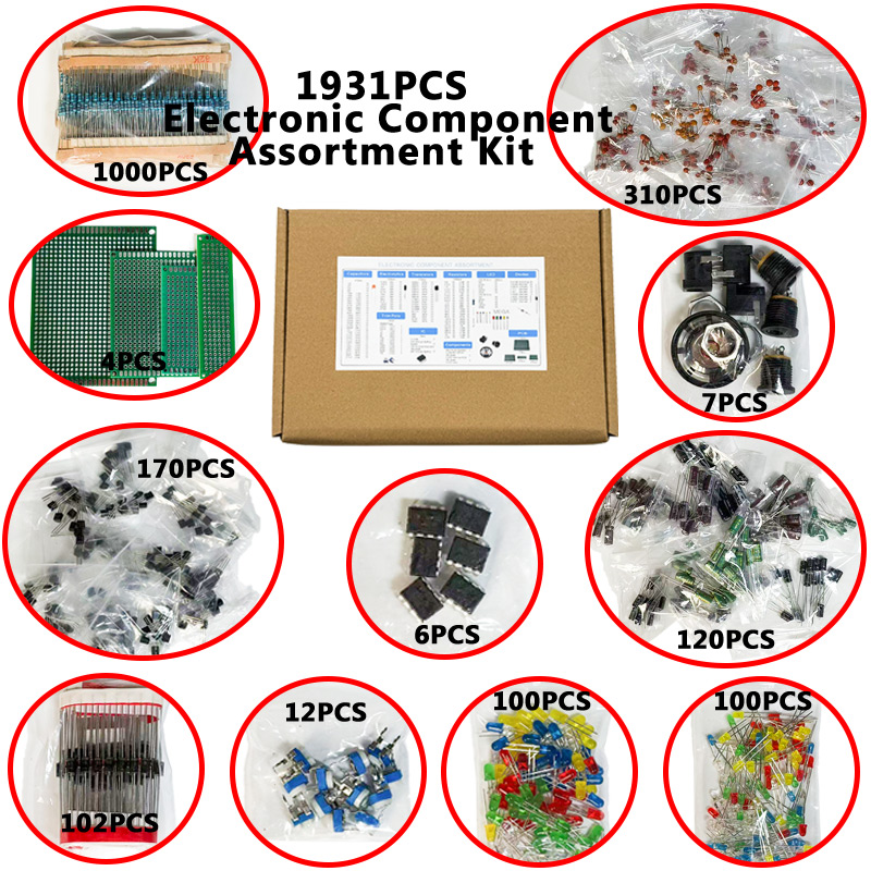 1900PCS Elektronik Bileşen Kit - Diy Home Electronics Projects incelemesi ve fiyatı
