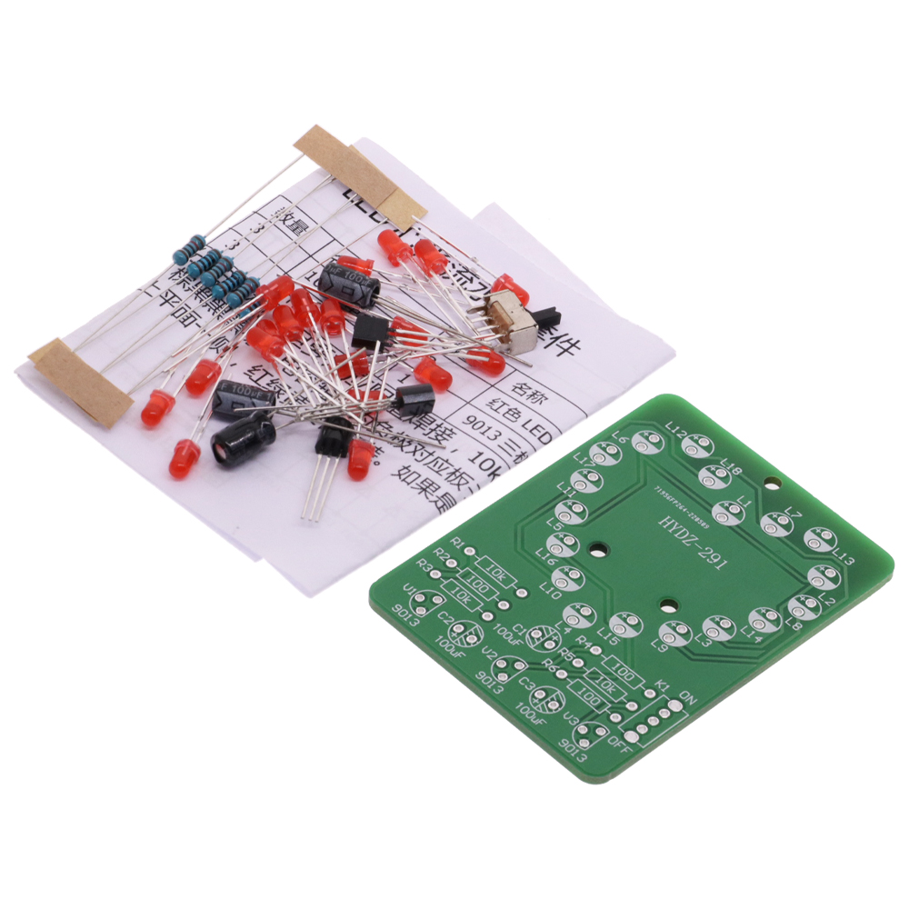 LED Kalp Şeklinde Çalışan Işık - Diy Electronics Learning Kit incelemesi ve fiyatı