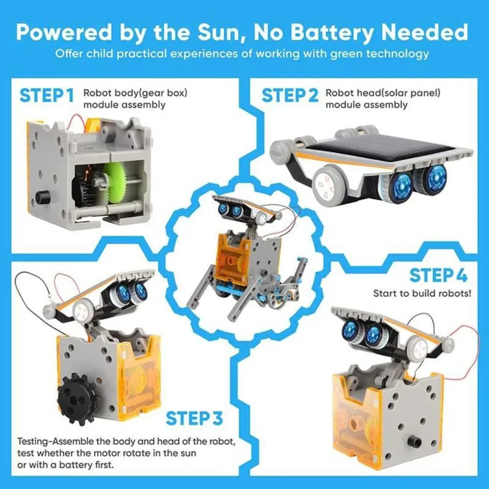 13 in 1 Güneş Enerjili Robot B - Diy Electronics Components incelemesi ve fiyatı